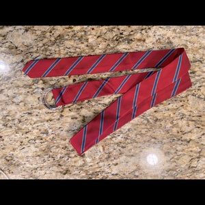 JCrew red tie style women’s belt